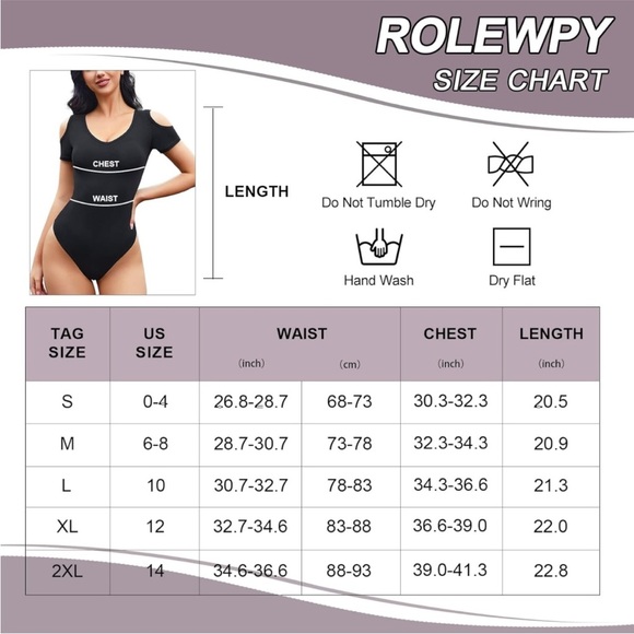 V neck cold shoulder thong bodysuit - Picture 5 of 5